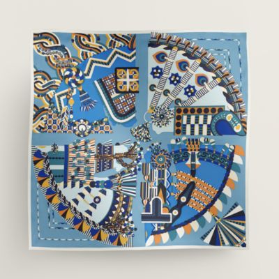 シルク 100%【HERMES】Haute Parure スカーフ 90 Haute Parure scarf 90 | Hermès Mainland China